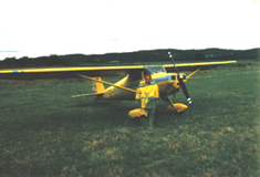 Andreas and his yellow plane